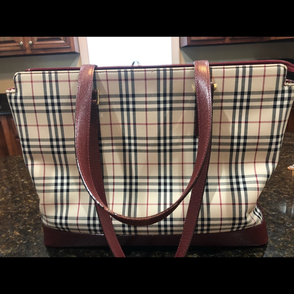 Burberry handbag. Excellent for office!